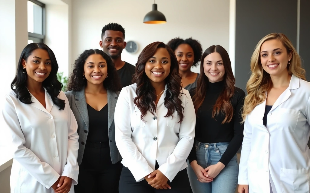 A team of smiling nutritionists