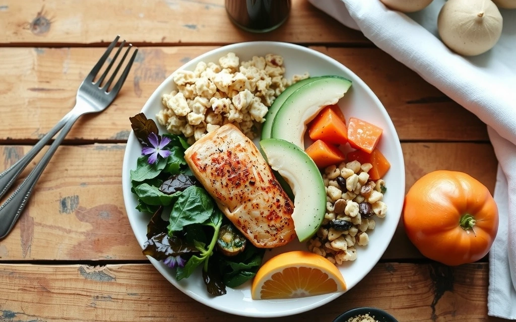 A vibrant, fresh meal prepared for healthy digestion